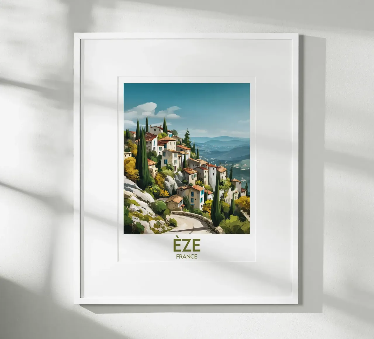 Affiche Èze France poster by Frame the World