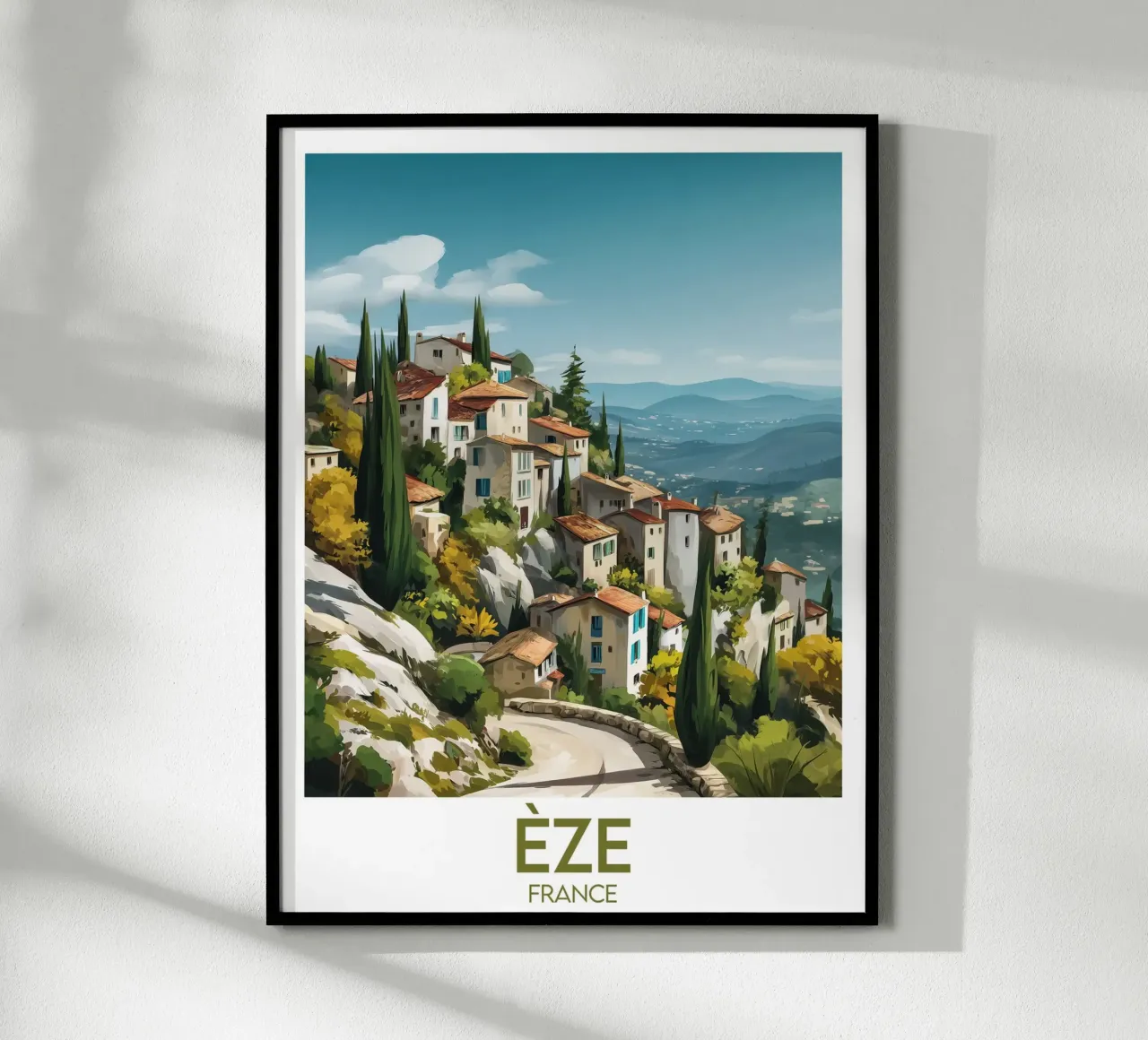 Affiche Èze France poster by Frame the World