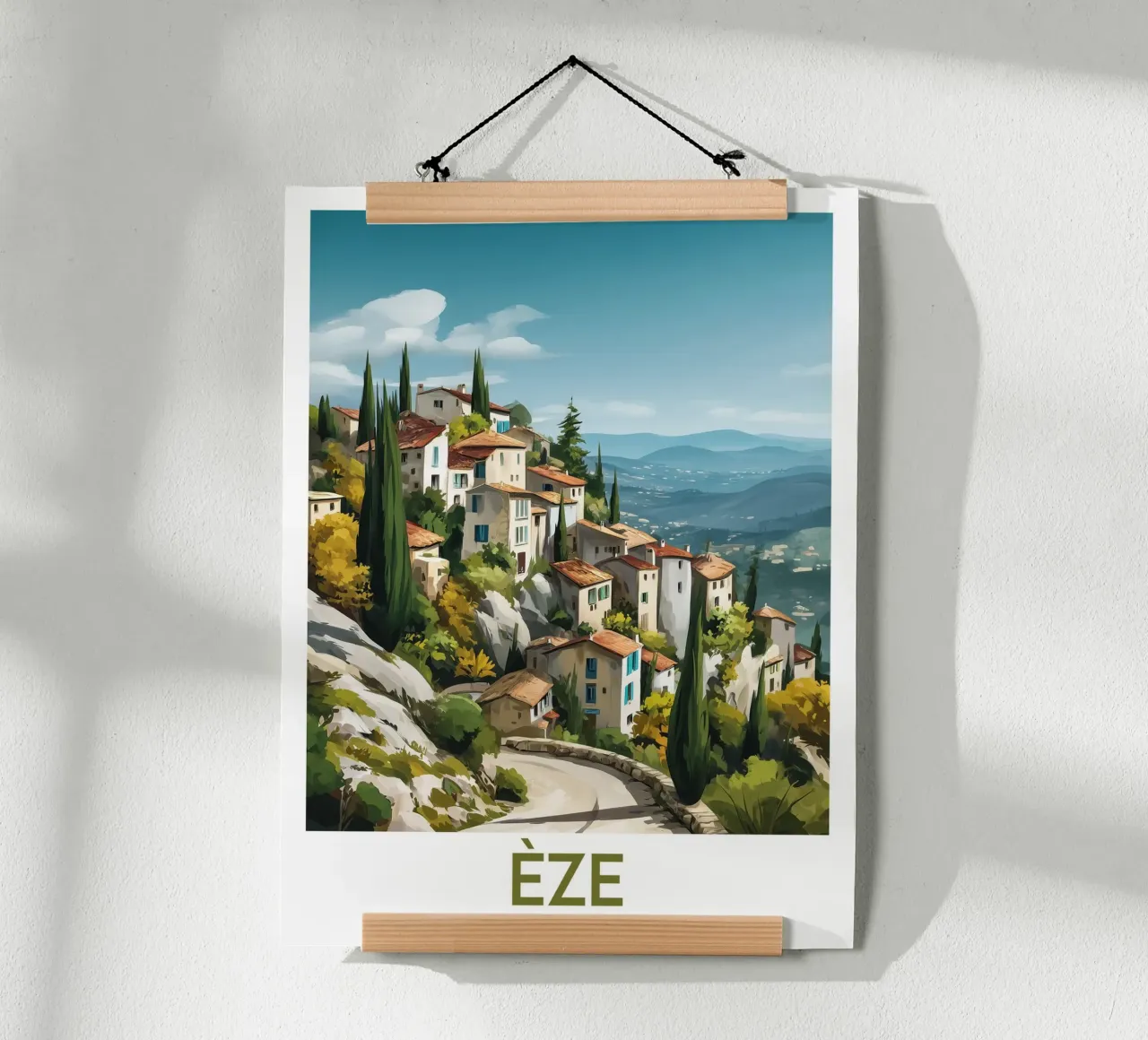 Affiche Èze France poster by Frame the World