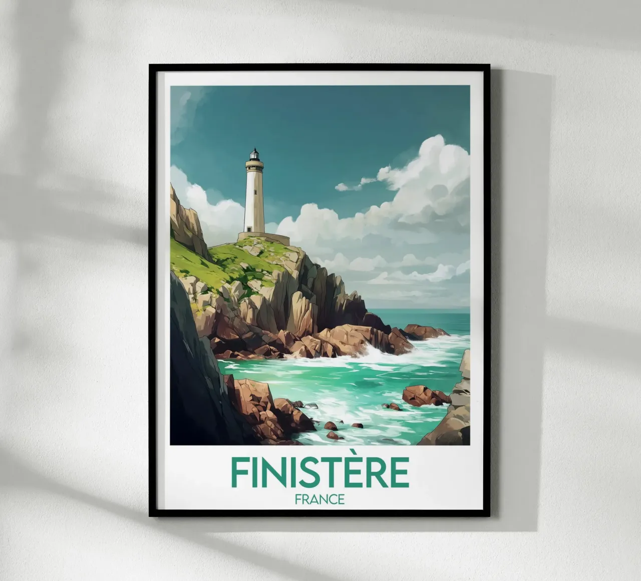 Poster Finistère France poster by Frame the World