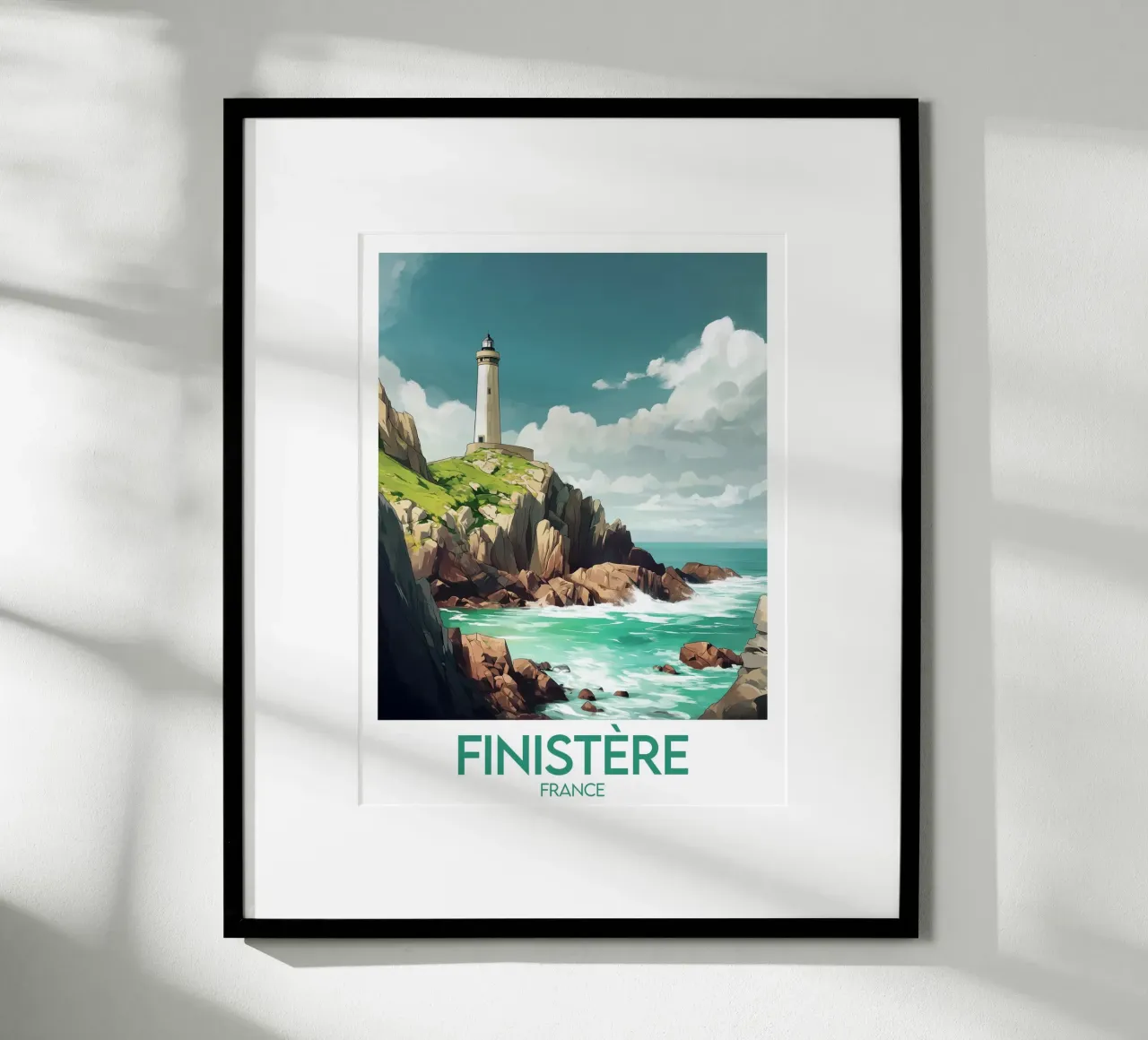Poster Finistère France poster by Frame the World