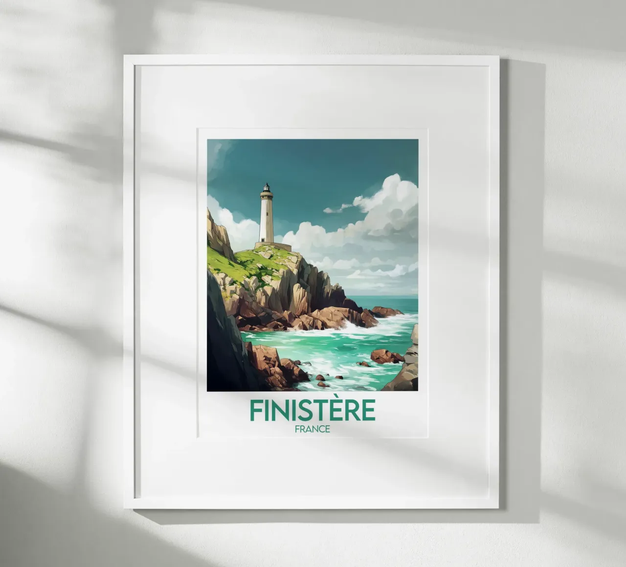 Poster Finistère France poster by Frame the World