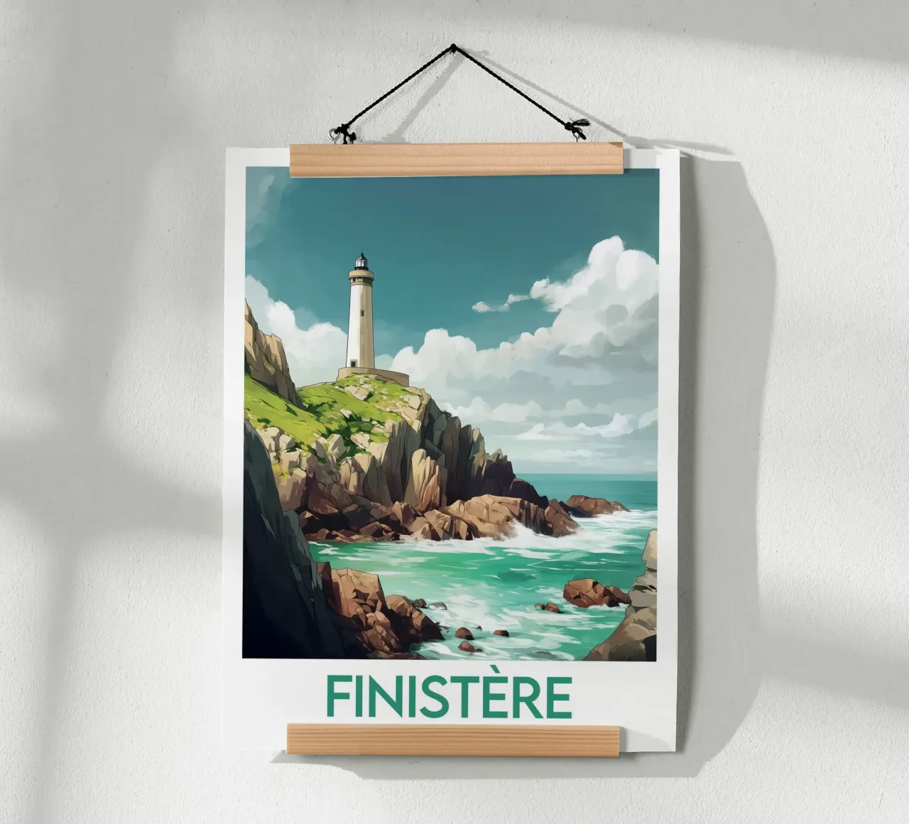 Poster Finistère France poster by Frame the World