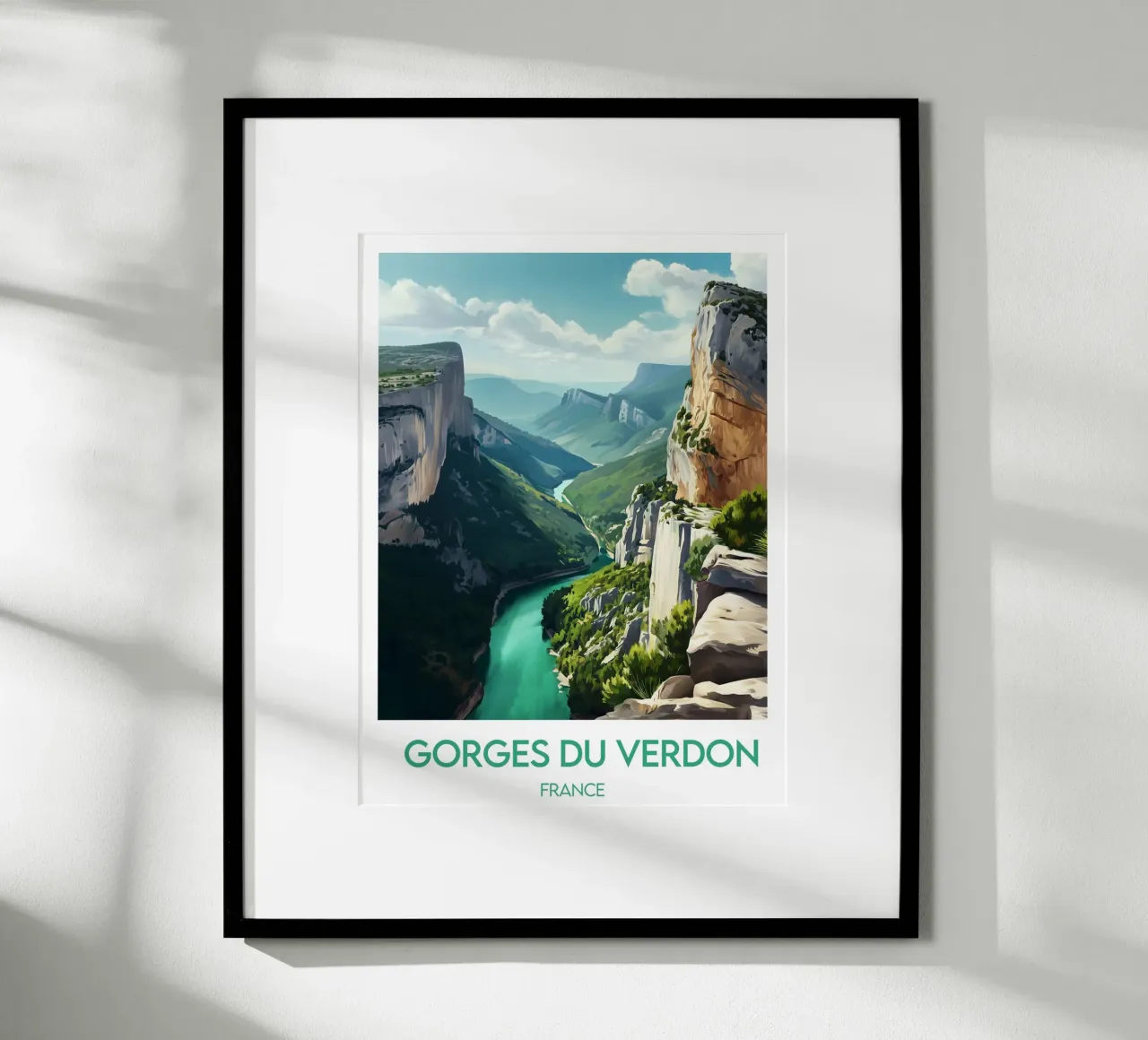 Cartel de las Gargantas del Verdon poster de Frame the World
