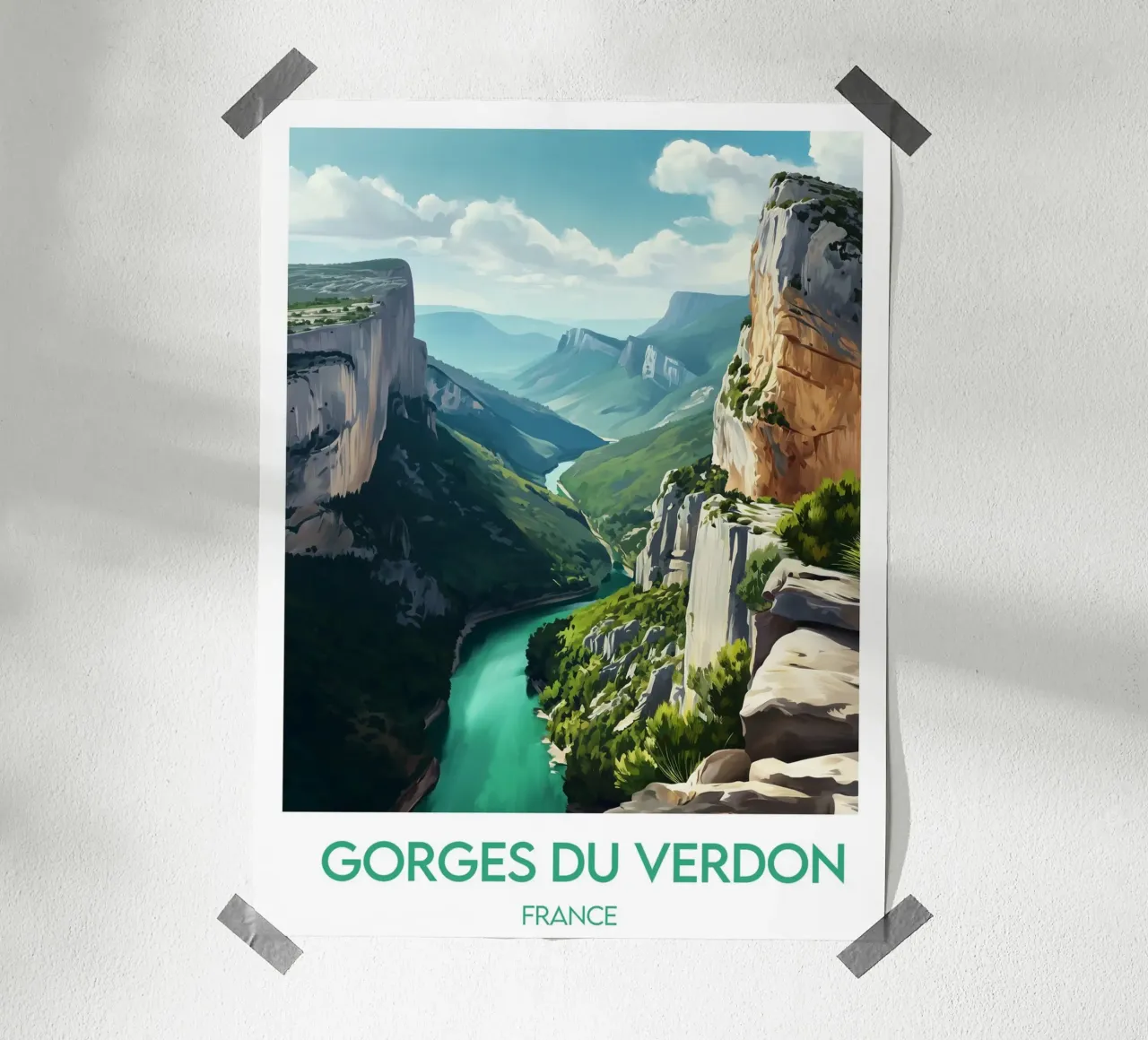 Cartel de las Gargantas del Verdon poster de Frame the World