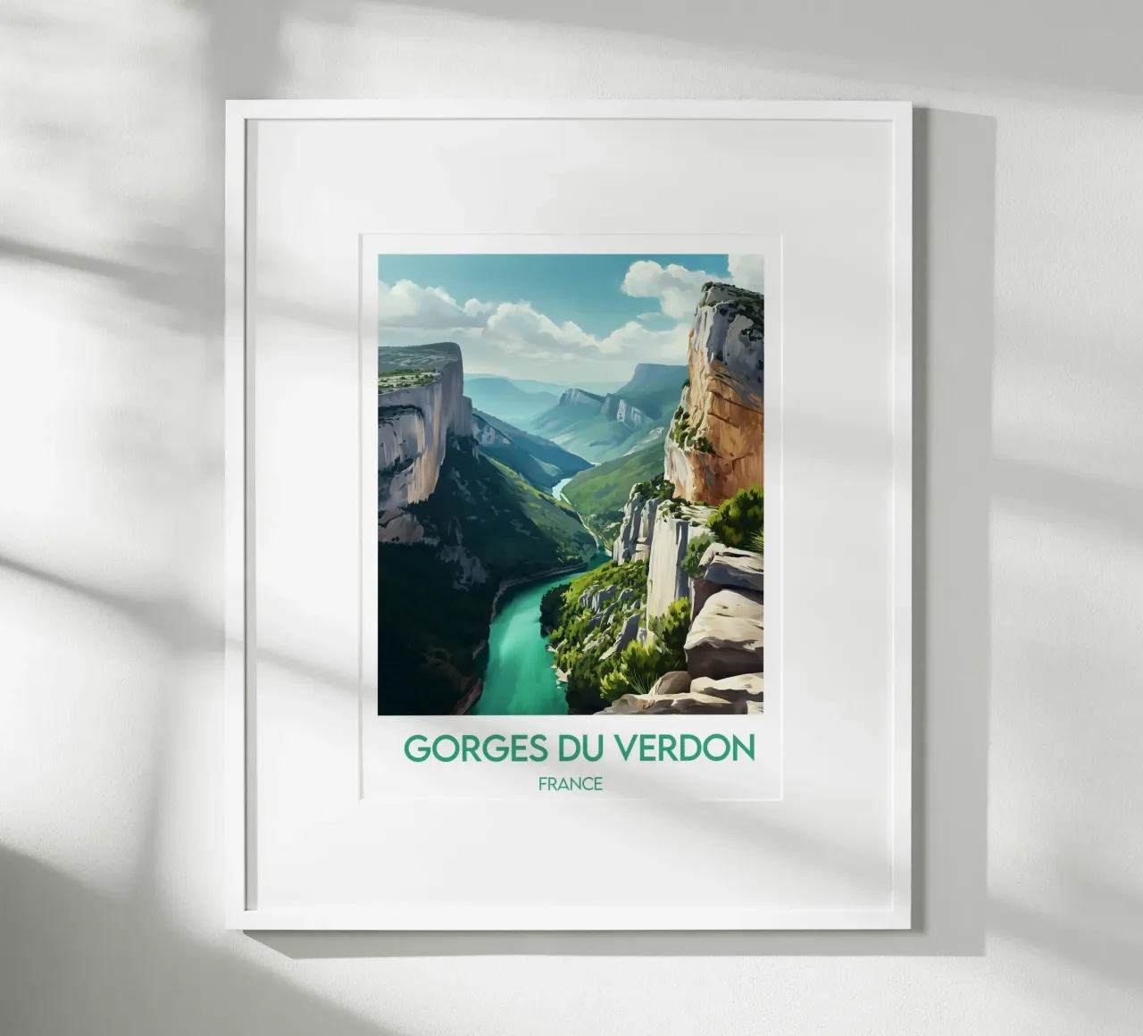Cartel de las Gargantas del Verdon poster de Frame the World