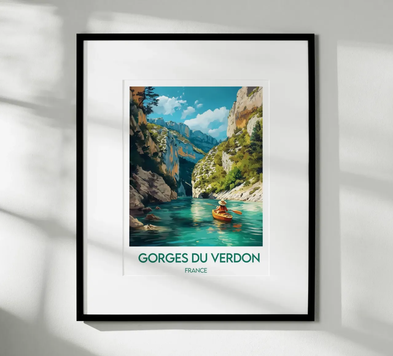 Poster Gole del Verdon poster con telaio in plastica da Frame the World