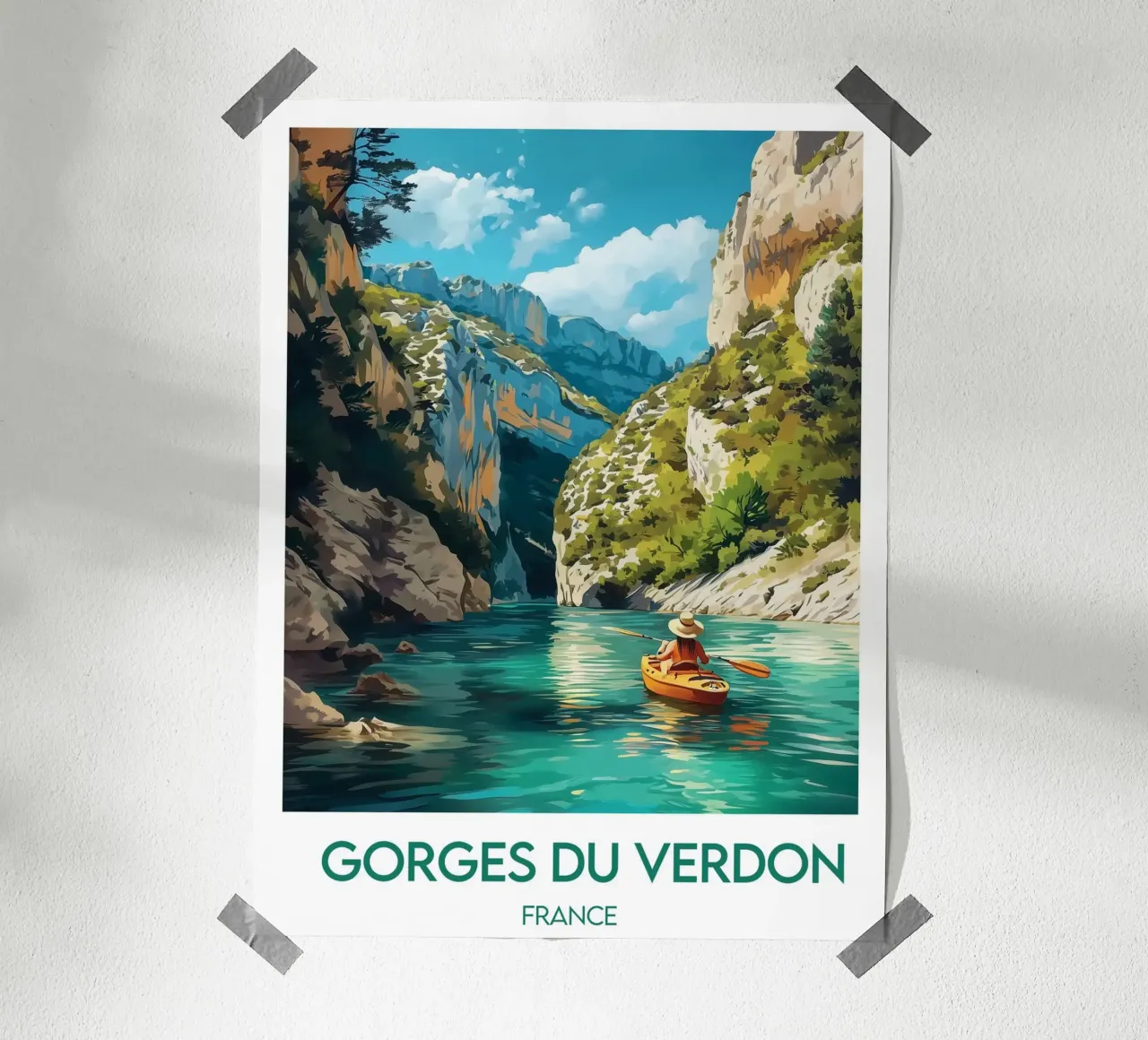 Poster Gole del Verdon poster con telaio in plastica da Frame the World