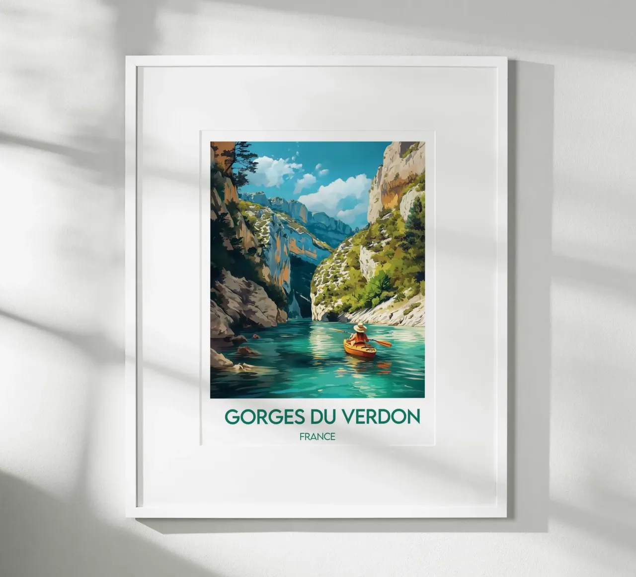 Poster Gole del Verdon poster con telaio in plastica da Frame the World