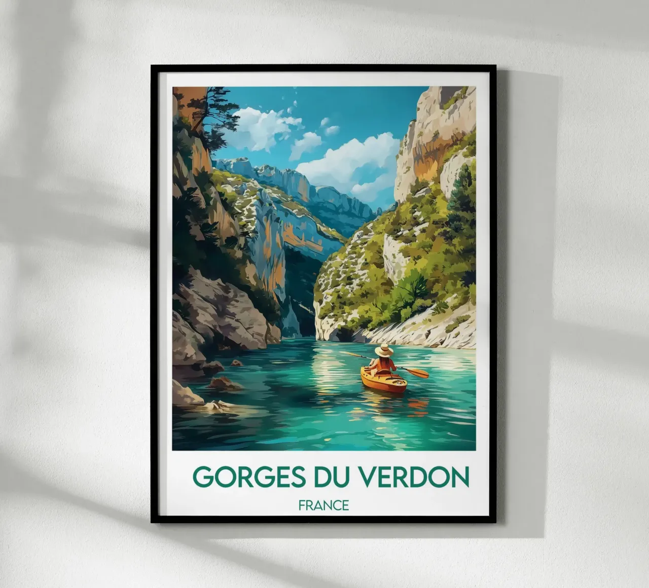 Poster Gole del Verdon poster con telaio in plastica da Frame the World