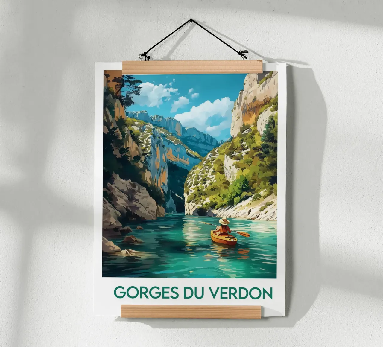 Poster Gole del Verdon poster con telaio in plastica da Frame the World