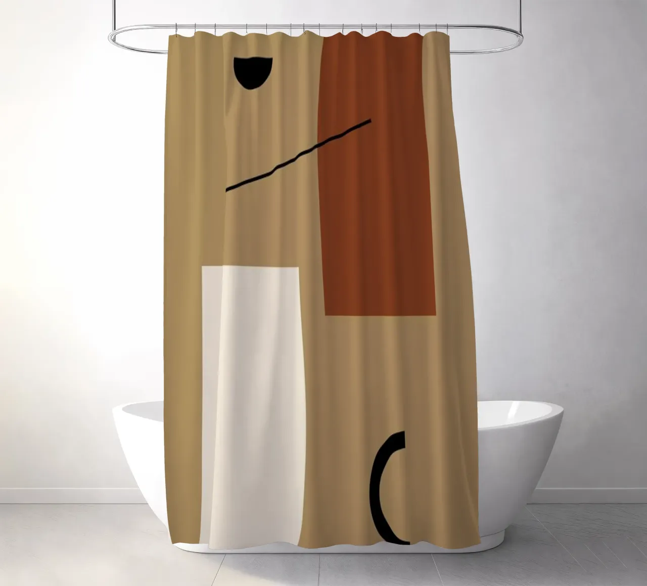 Split Level shower curtain by Pure