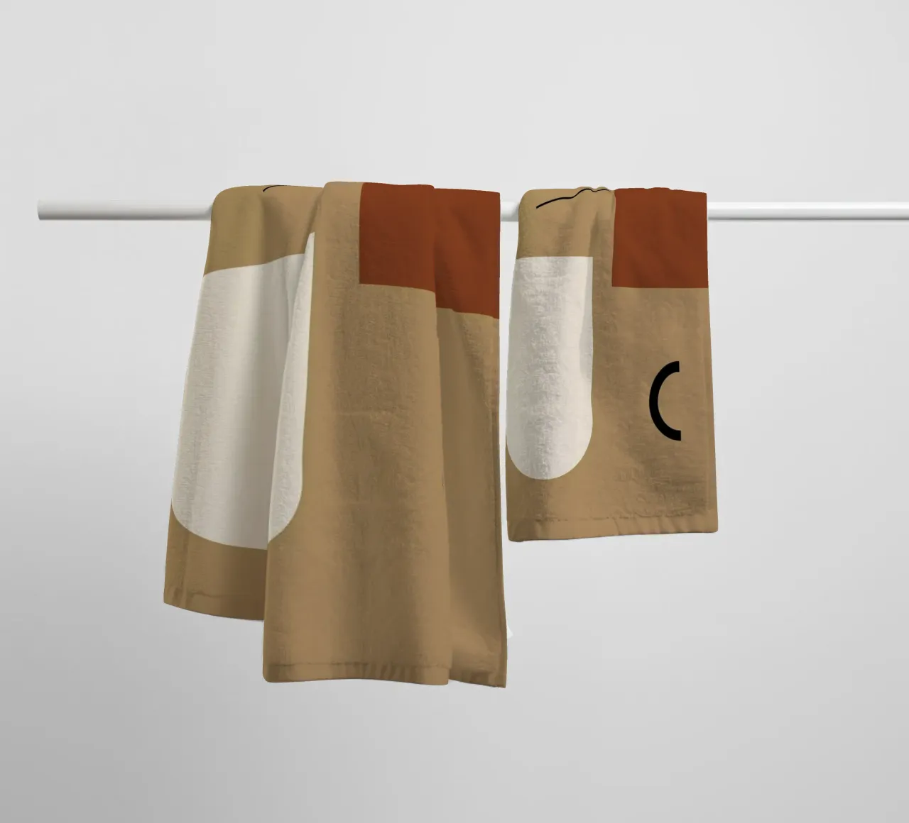 Split Level towel by Pure