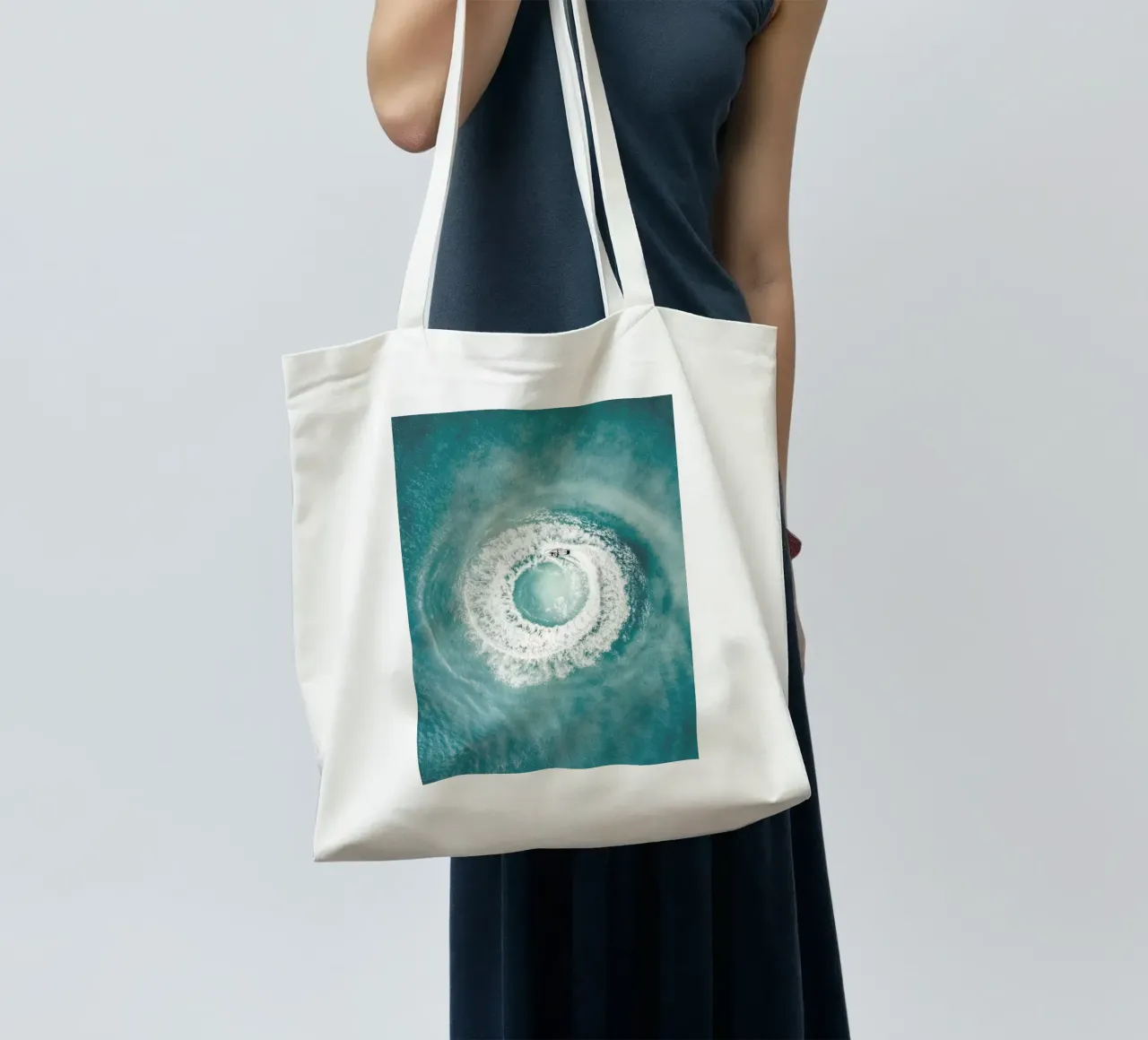 Ocean Swirl borsa in juta da METROPOLIS