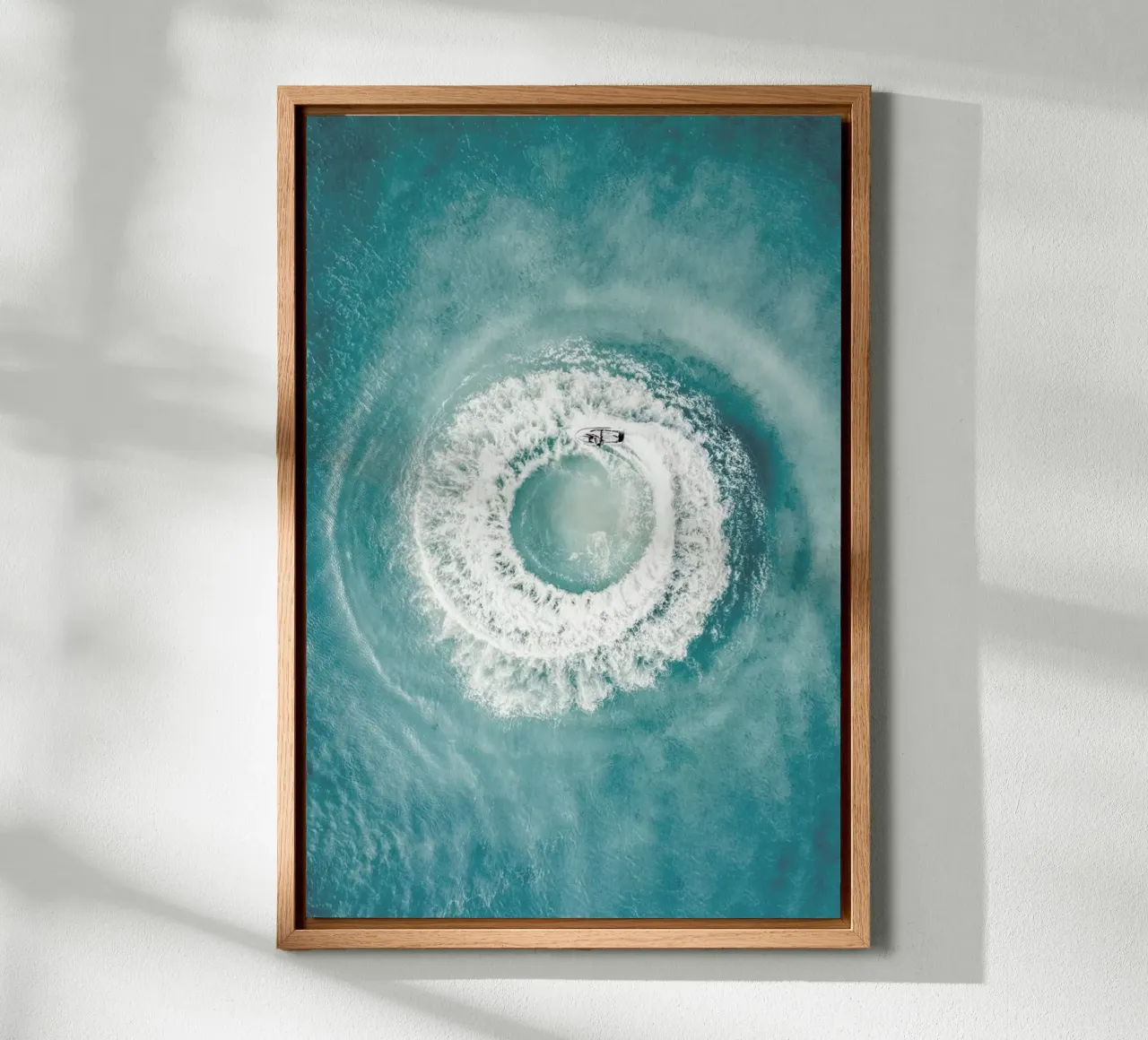Ocean Swirl canvas met Baklijst van METROPOLIS