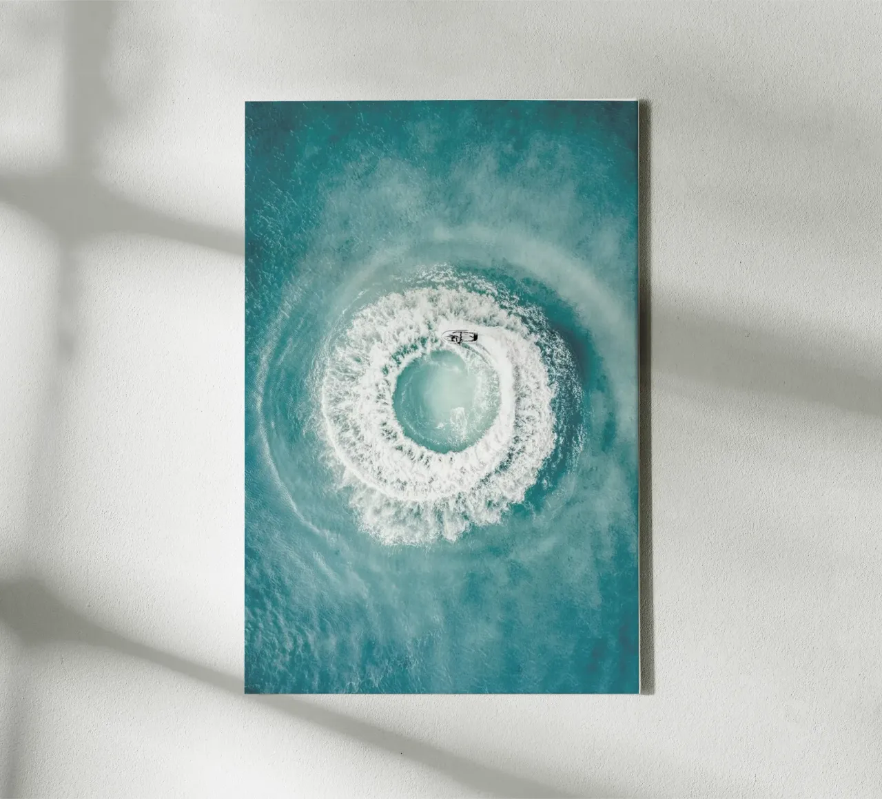Ocean Swirl canvas met Baklijst van METROPOLIS