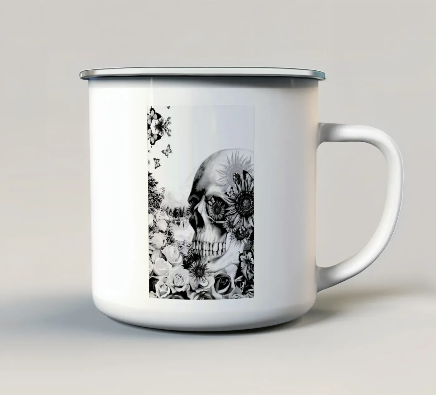 Reflection mug en émail de Kristy Patterson