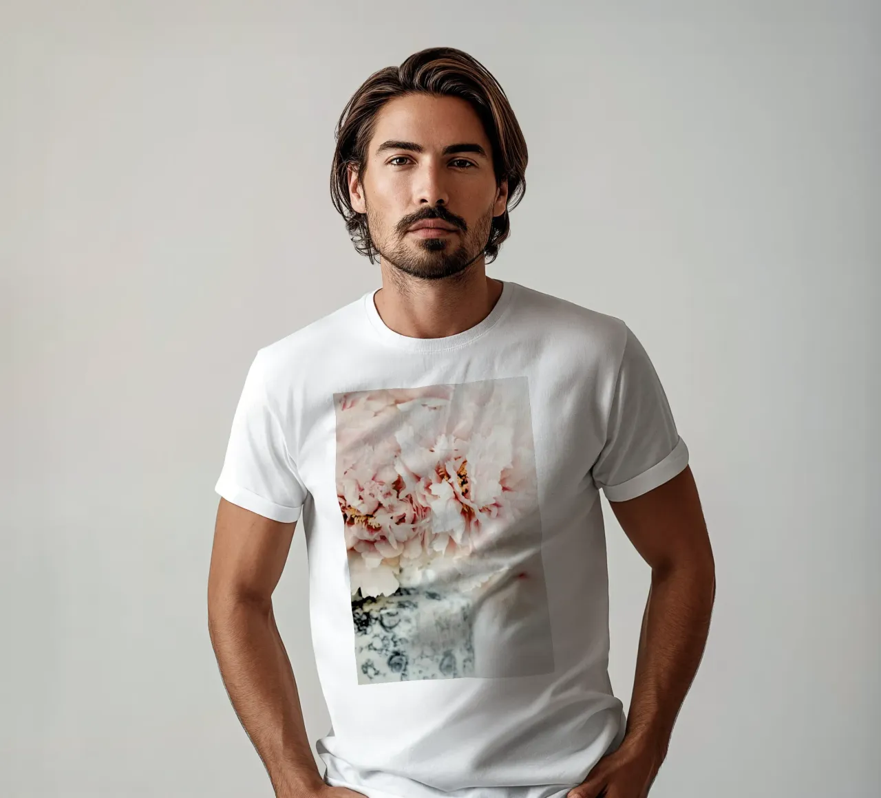 Peonies In A Vase t-shirt da Ingrid Beddoes