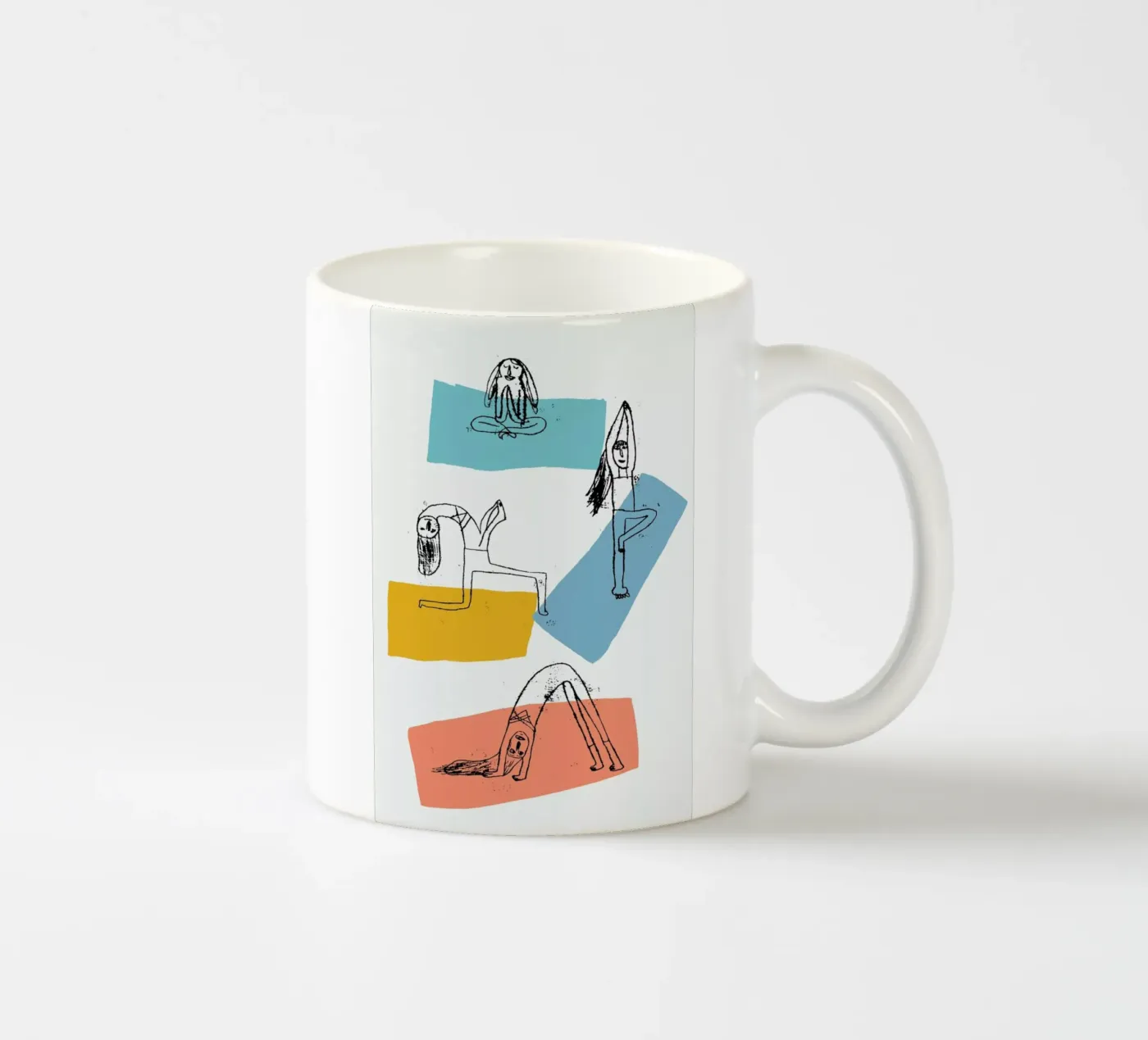 Yoga ceramic mug by Pure
