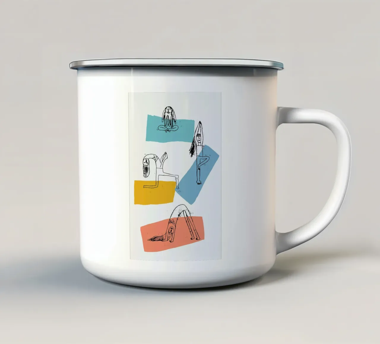 Yoga tazza in smalto da Pure