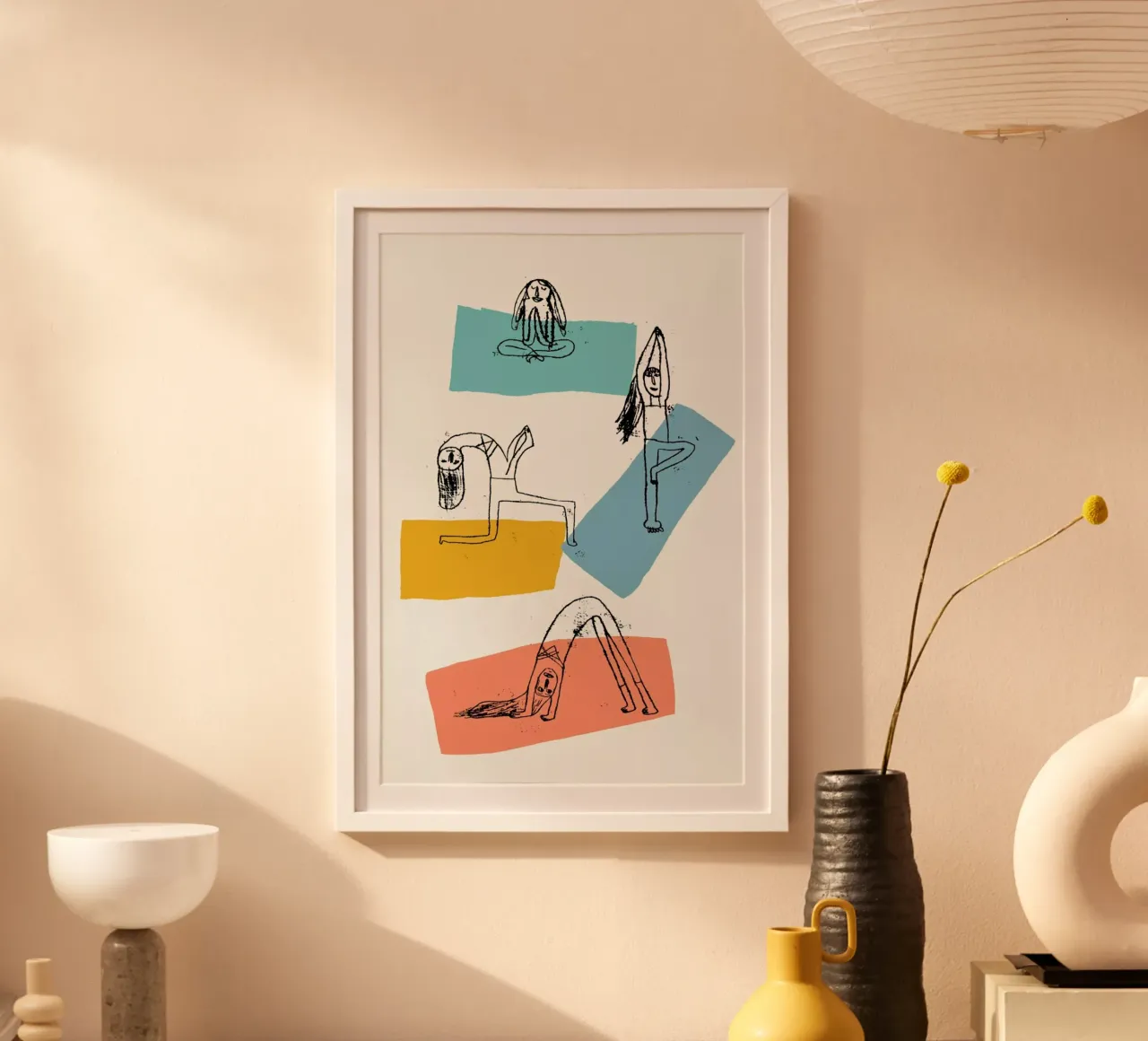 Yoga poster van Pure