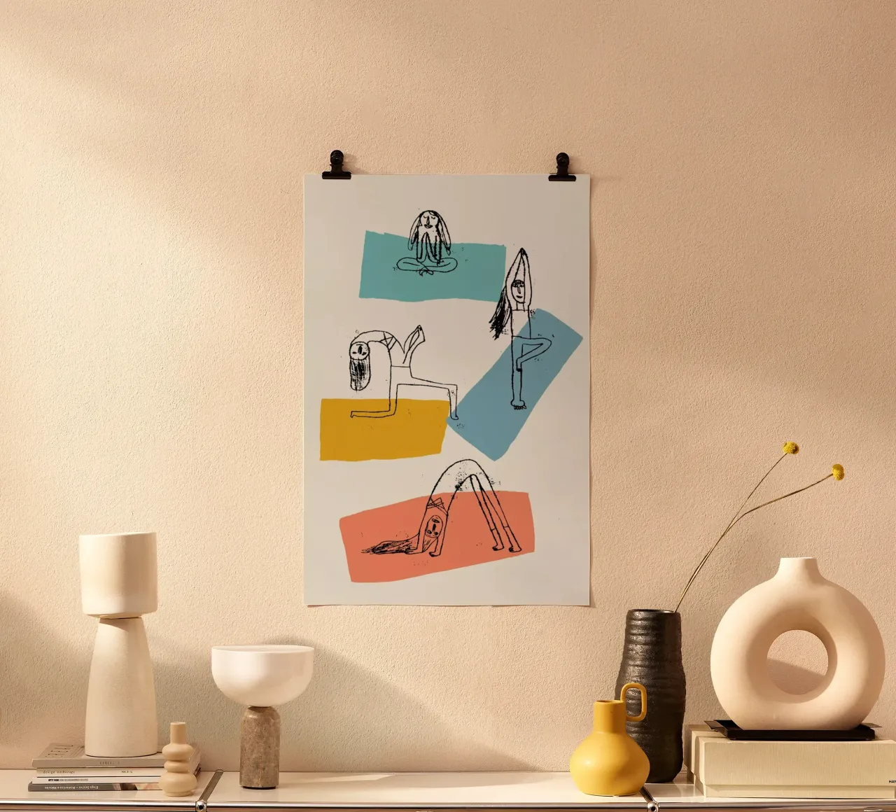 Yoga poster van Pure