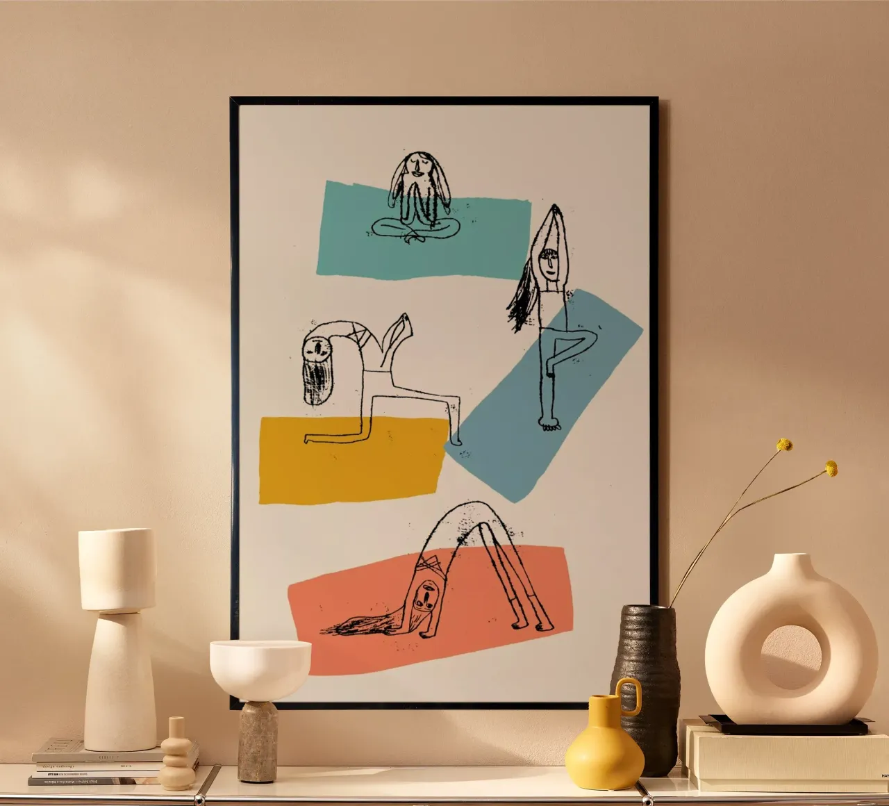 Yoga poster van Pure