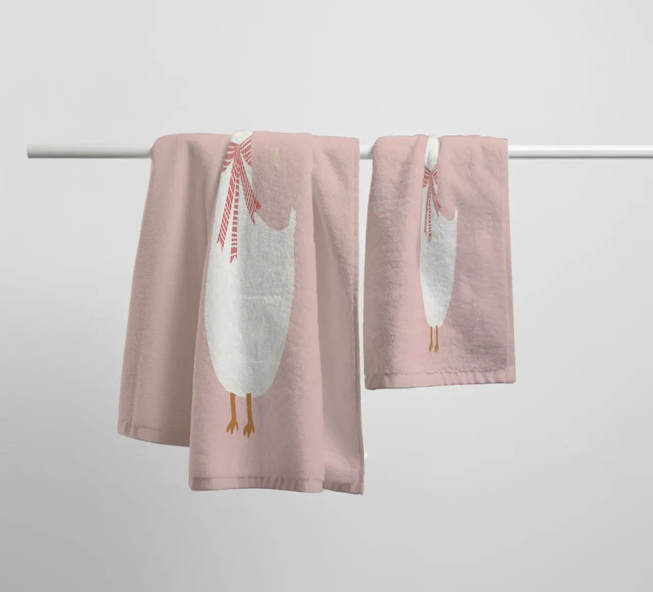 Duck Nursery Wall Art, Kids Poster towel by Little Lola
