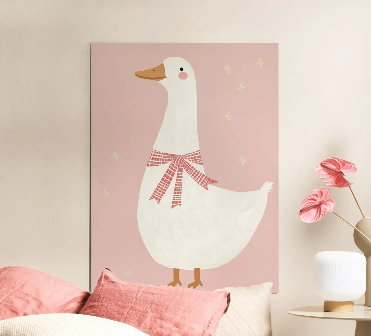 Anatra, poster per bambini carta hahnemühle da Little Lola