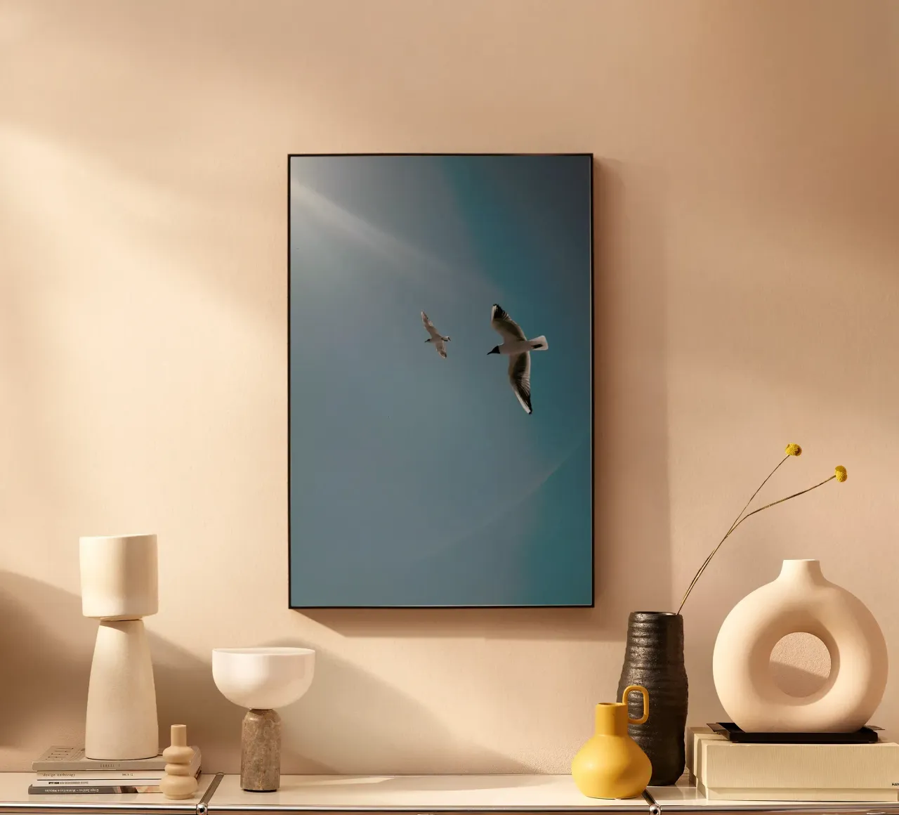 Seagulls VI plexiglass da Sebastian Hilgetag