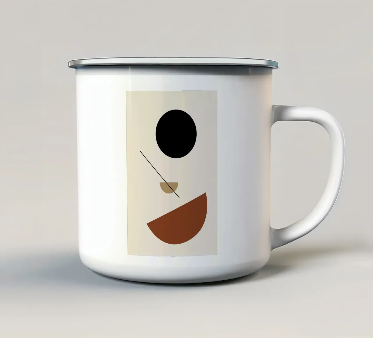 Half Sphere tazza in smalto da Pure