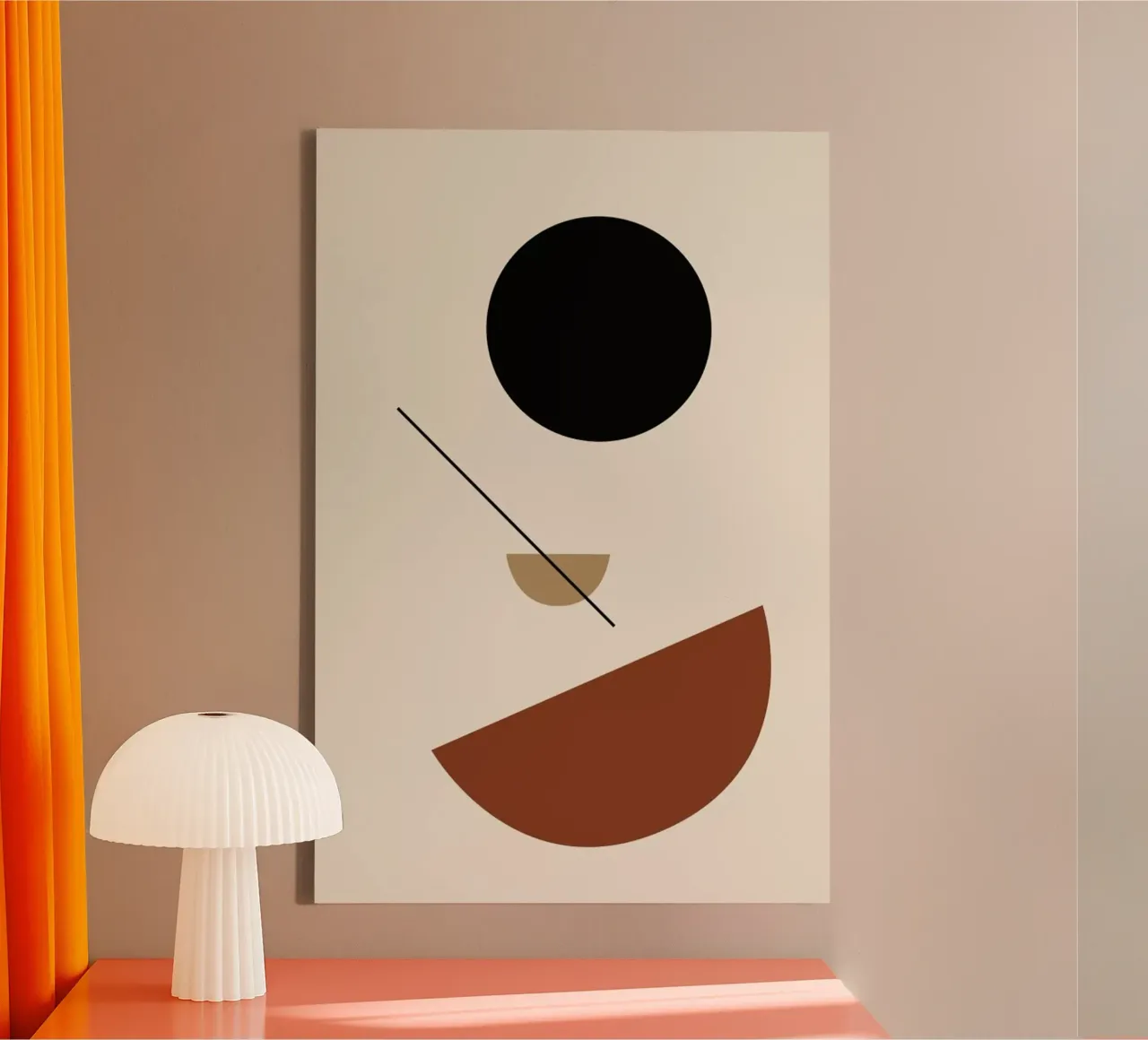 Half Sphere canvas by Pure