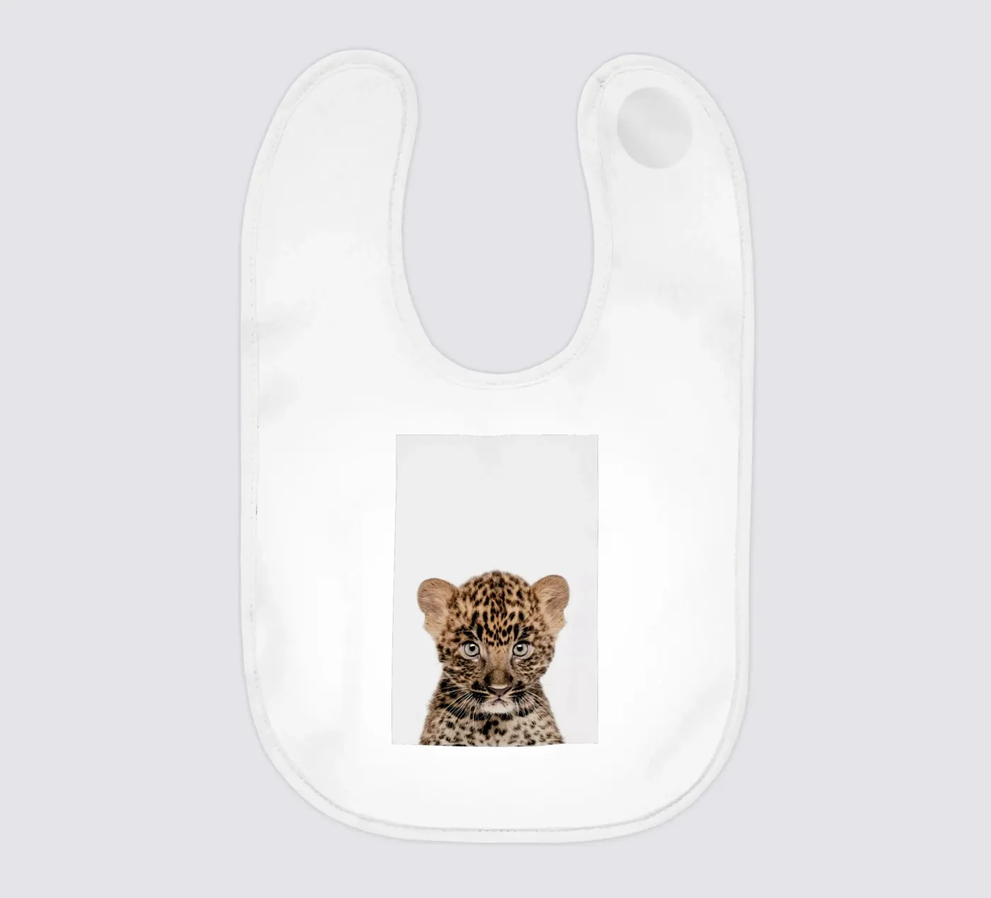 Leopard baby bib by Paws & Claws