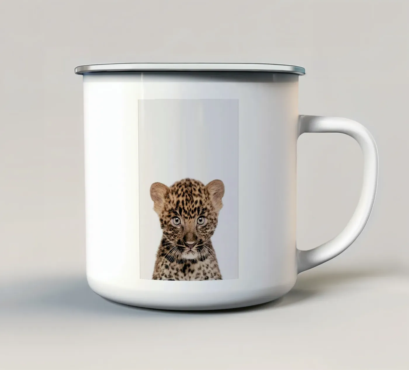 Leopard emaille mok van Paws & Claws