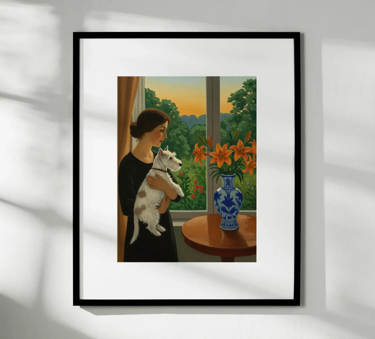 Guardare attraverso il vetro poster con telaio in plastica da Art Center