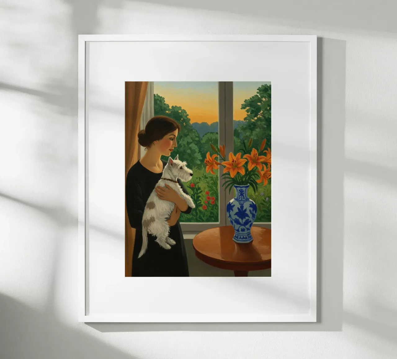 Guardare attraverso il vetro poster con telaio in plastica da Art Center