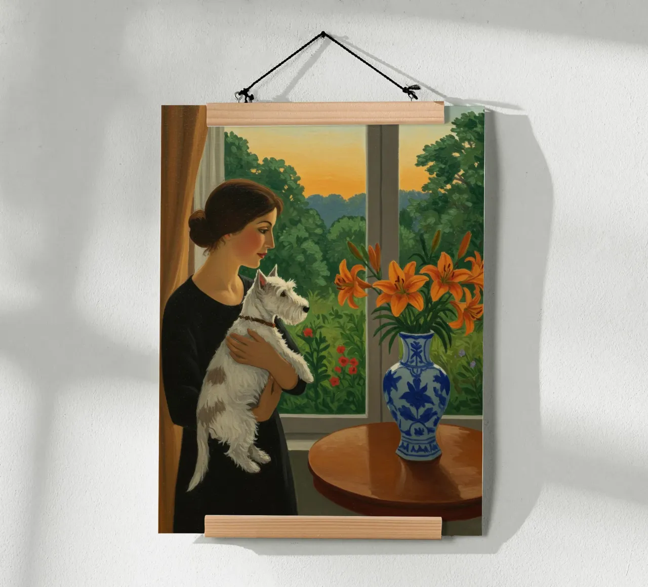 Guardare attraverso il vetro poster con telaio in plastica da Art Center