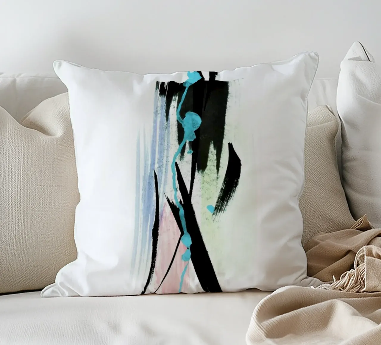 Line Dance decorative cushion by Pure