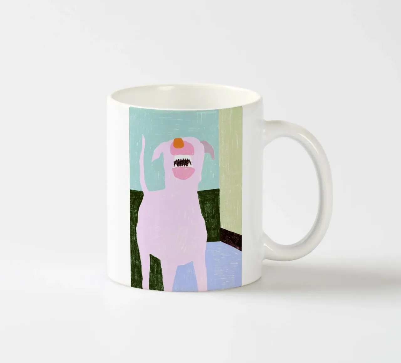 Bellender Hund tazza in ceramica da Eva Wünsch