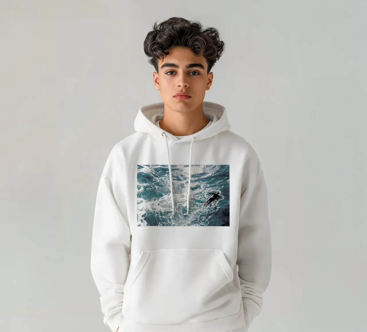 Time To Go felpa con cappuccio da In Full Color