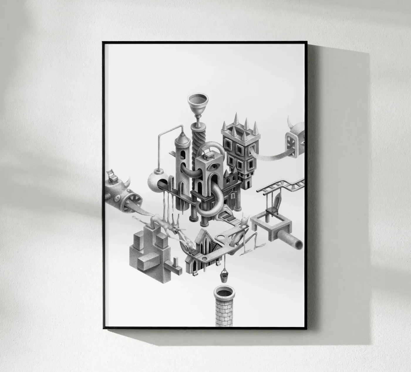 Circo isometrico plexiglass da Maria Vdovichenko