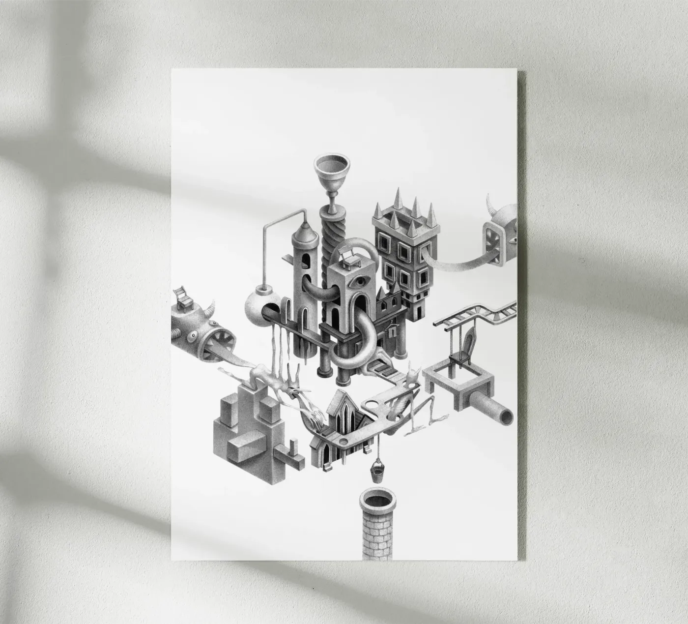 Circo isometrico plexiglass da Maria Vdovichenko