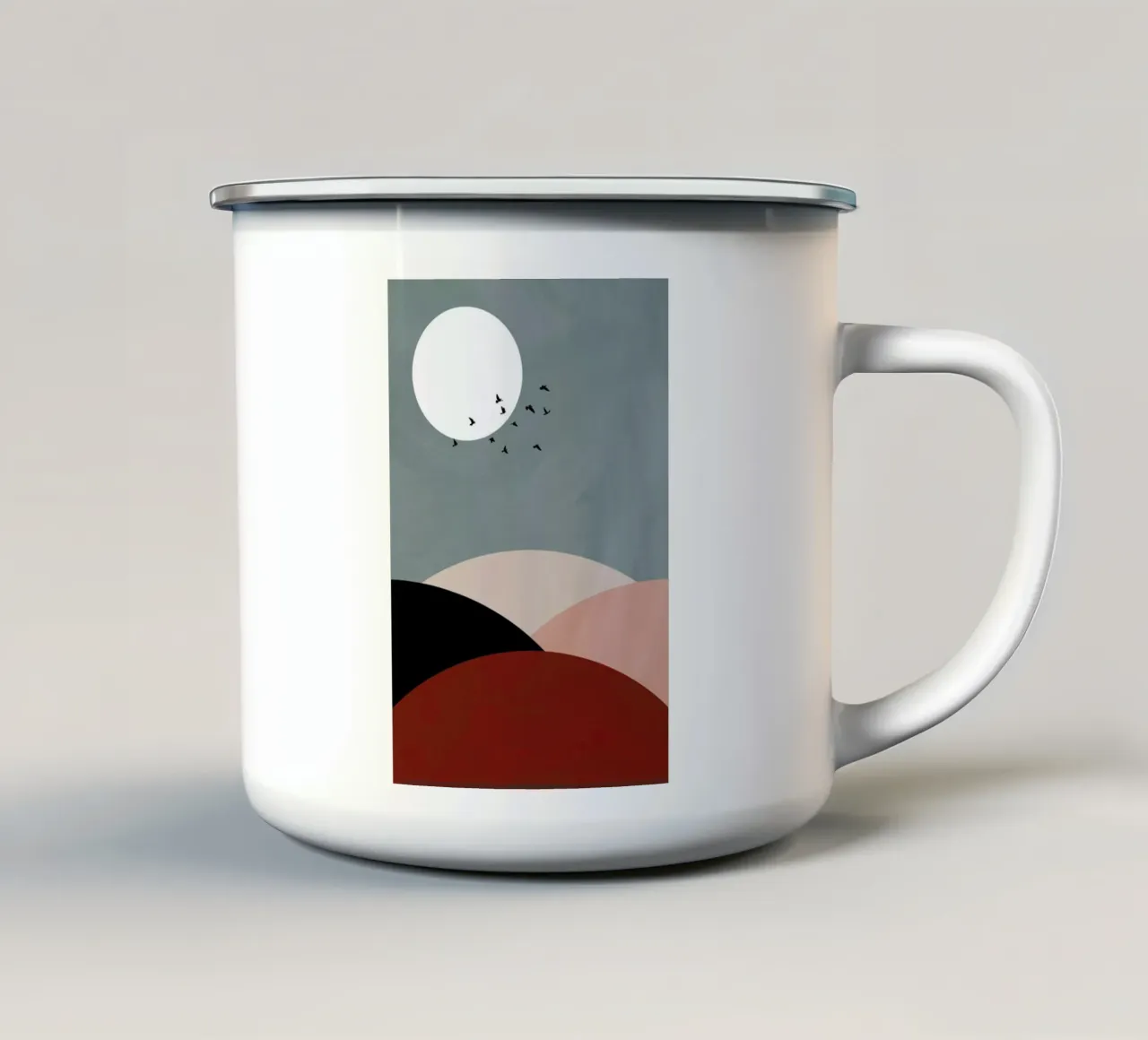 Hillscape II enamel mug by Pure