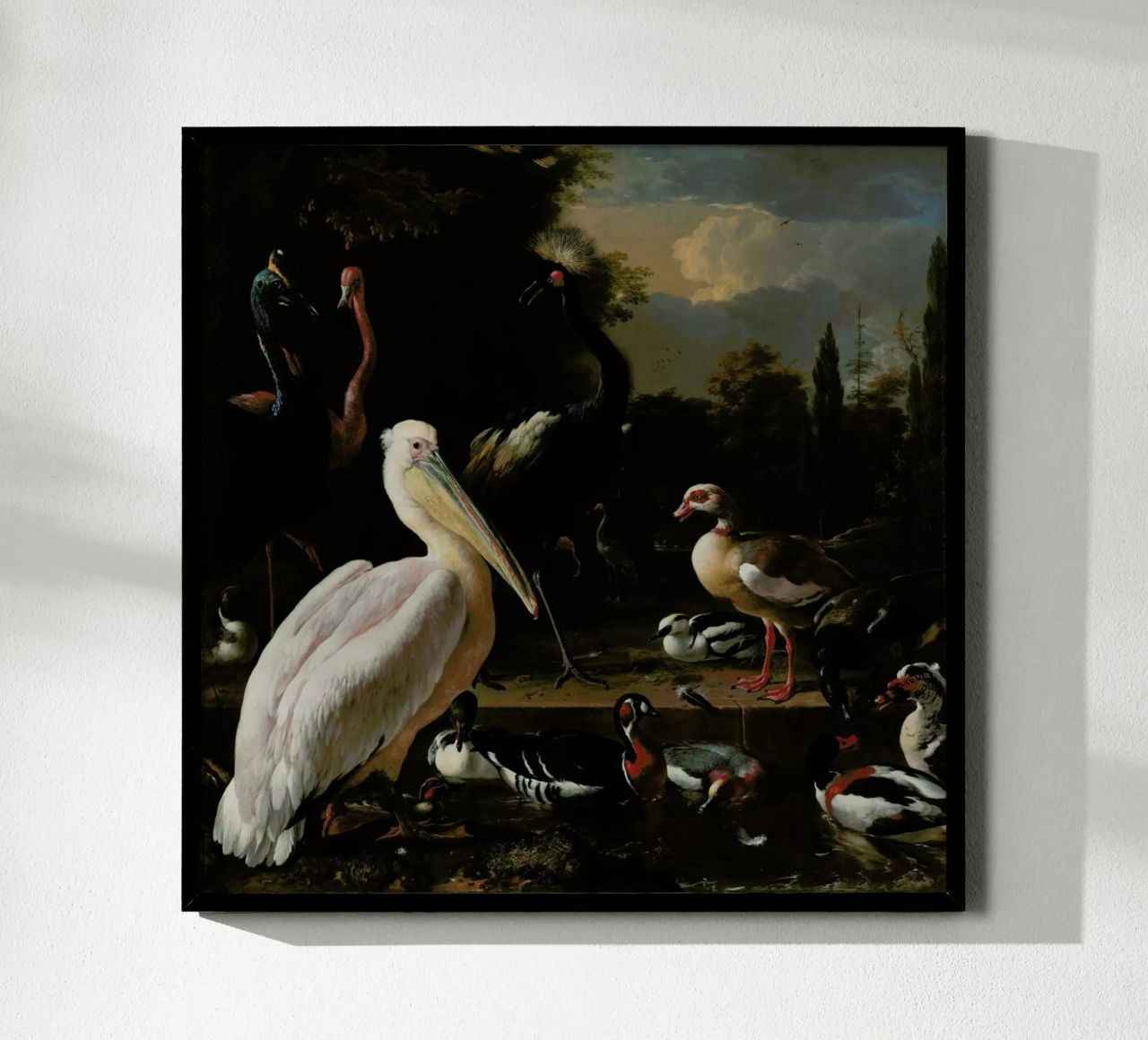 Birds in Pool Poster von Astër
