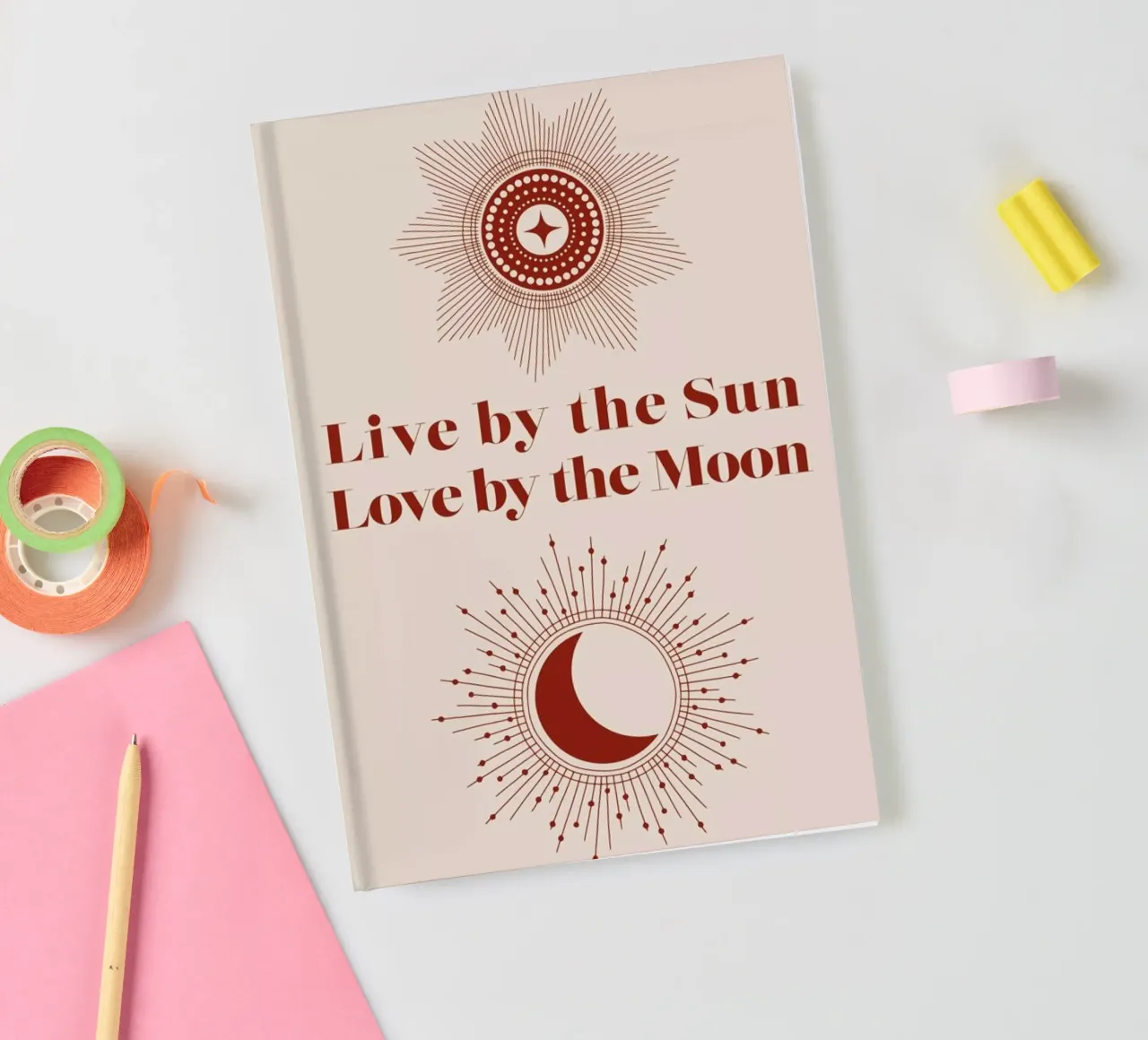 Moon Sun notebook by cafelab