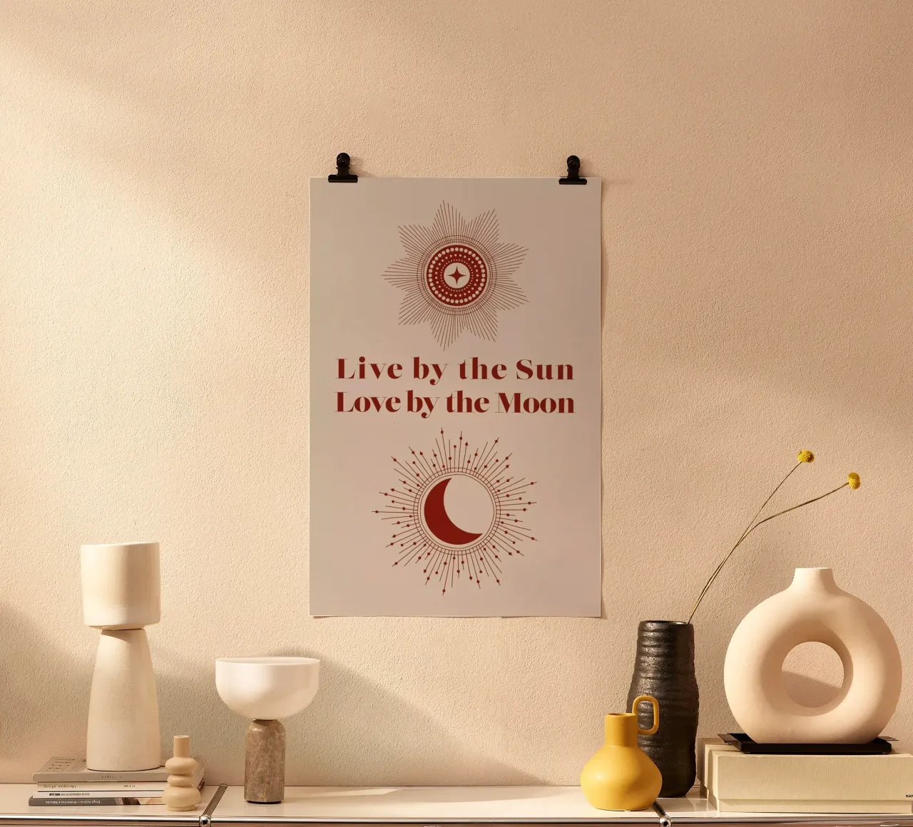 Moon Sun poster da cafelab