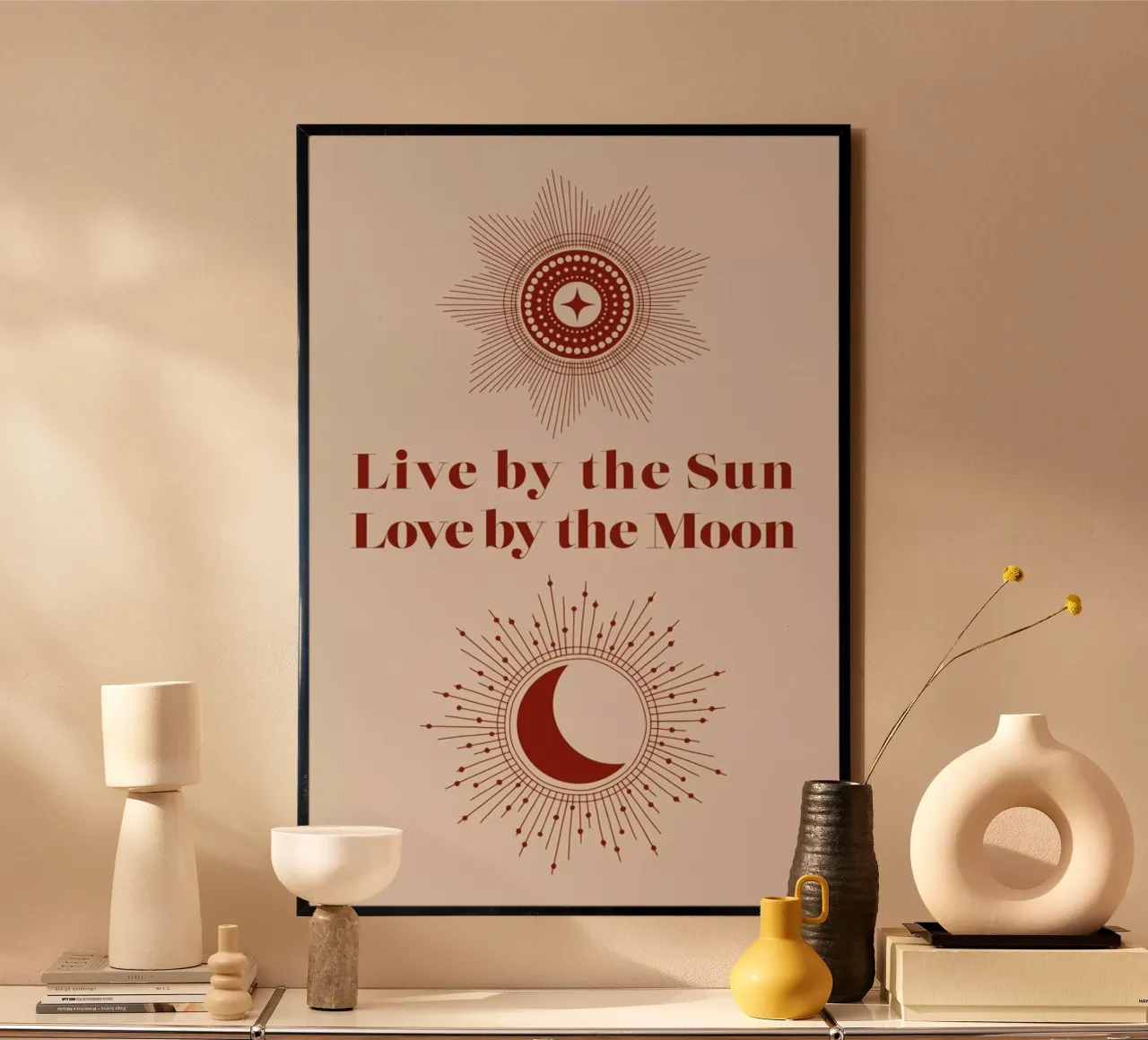 Moon Sun poster da cafelab