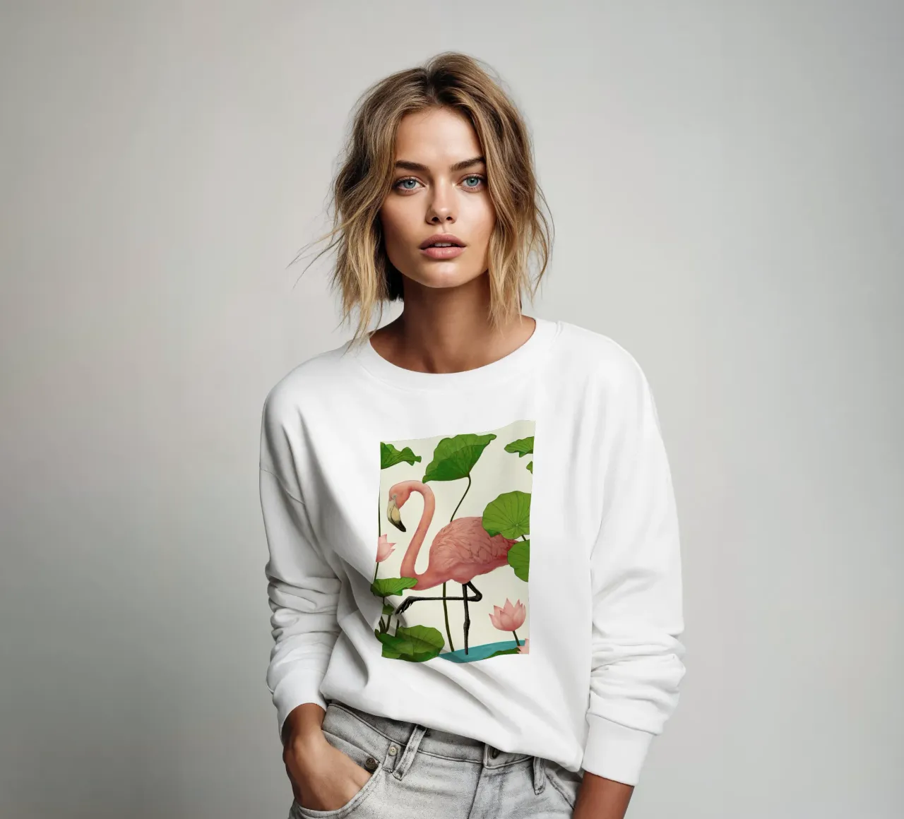 Flamingo felpa da Laura Graves