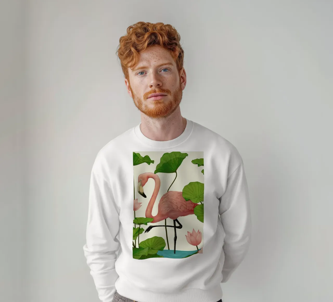 Flamingo sweatshirt van Laura Graves