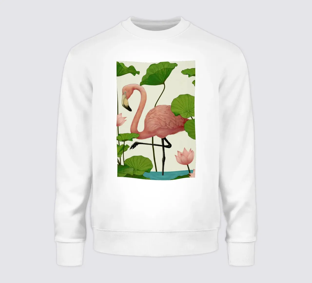 Flamingo sweatshirt by Laura Graves